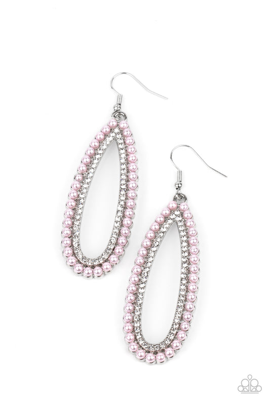 Paparazzi Glamorously Glowing - Pink Earrings online at AainaasTreasureBox #P5RE-PKXX-217XX
