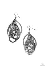 Load image into Gallery viewer, Paparazzi Earring ~ Mind OVAL Matter - Black
