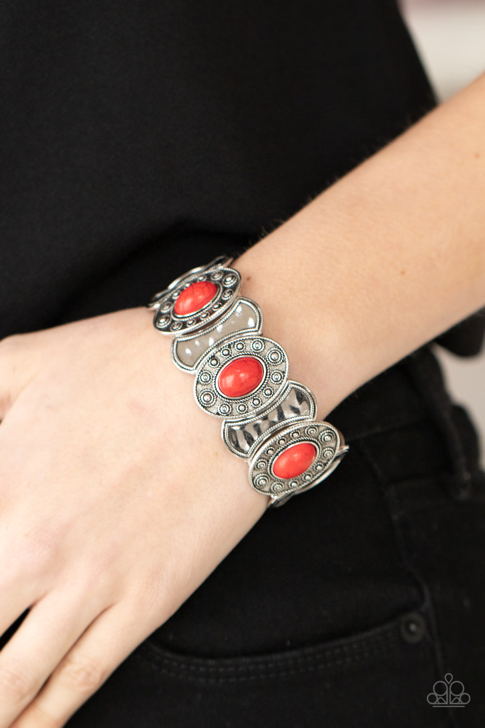 Paparazzi Bracelet ~ Desert Relic - Red