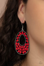 Load image into Gallery viewer, Paparazzi Earring ~ Beaded Shores - Red
