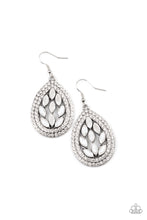 Load image into Gallery viewer, Paparazzi Earring ~ Encased Elegance - White
