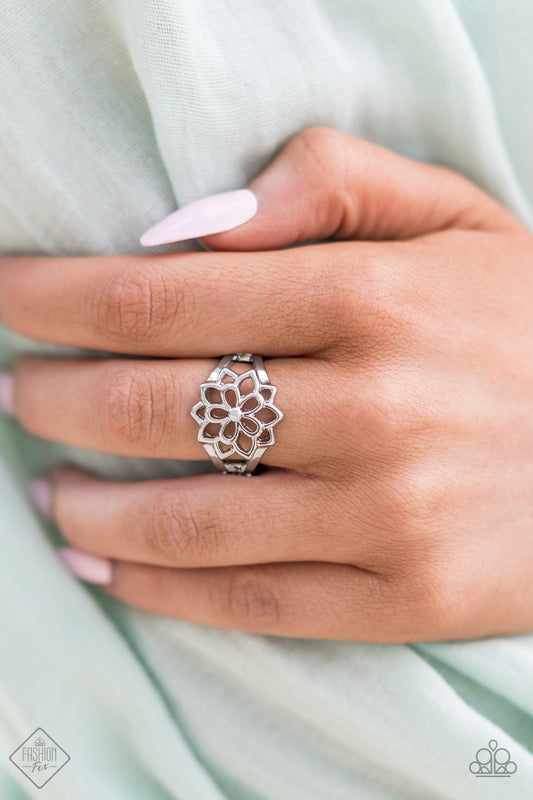 Paparazzi Prana Paradise Silver Ring April 2021 Fashion Fix Ring