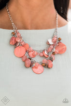 Load image into Gallery viewer, Spring Goddess Orange Necklace April 2021 Fashion Fix Paparazzi Accessories. #P2ST-OGXX-080ZZ
