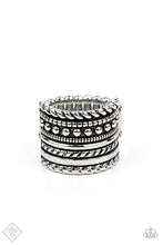 Load image into Gallery viewer, Paparazzi Fashion Fix Ring ~ Stacked Odds - Silver  - April 2021 Fashion Fix Ring
