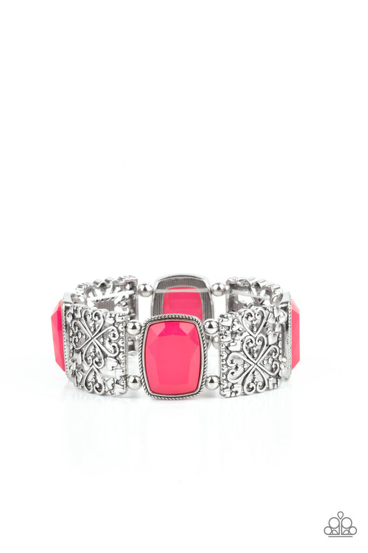 Paparazzi Colorful Coronation Pink Bracelets. #P9WH-PKXX-258XX. Subscribe & Save. Raspberry Sorbet
