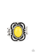 Load image into Gallery viewer, Shop Paparazzi Vivaciously Vibrant Yellow $5 Ring online at AainaasTreasureBox. #P4WH-YWXX-137XX
