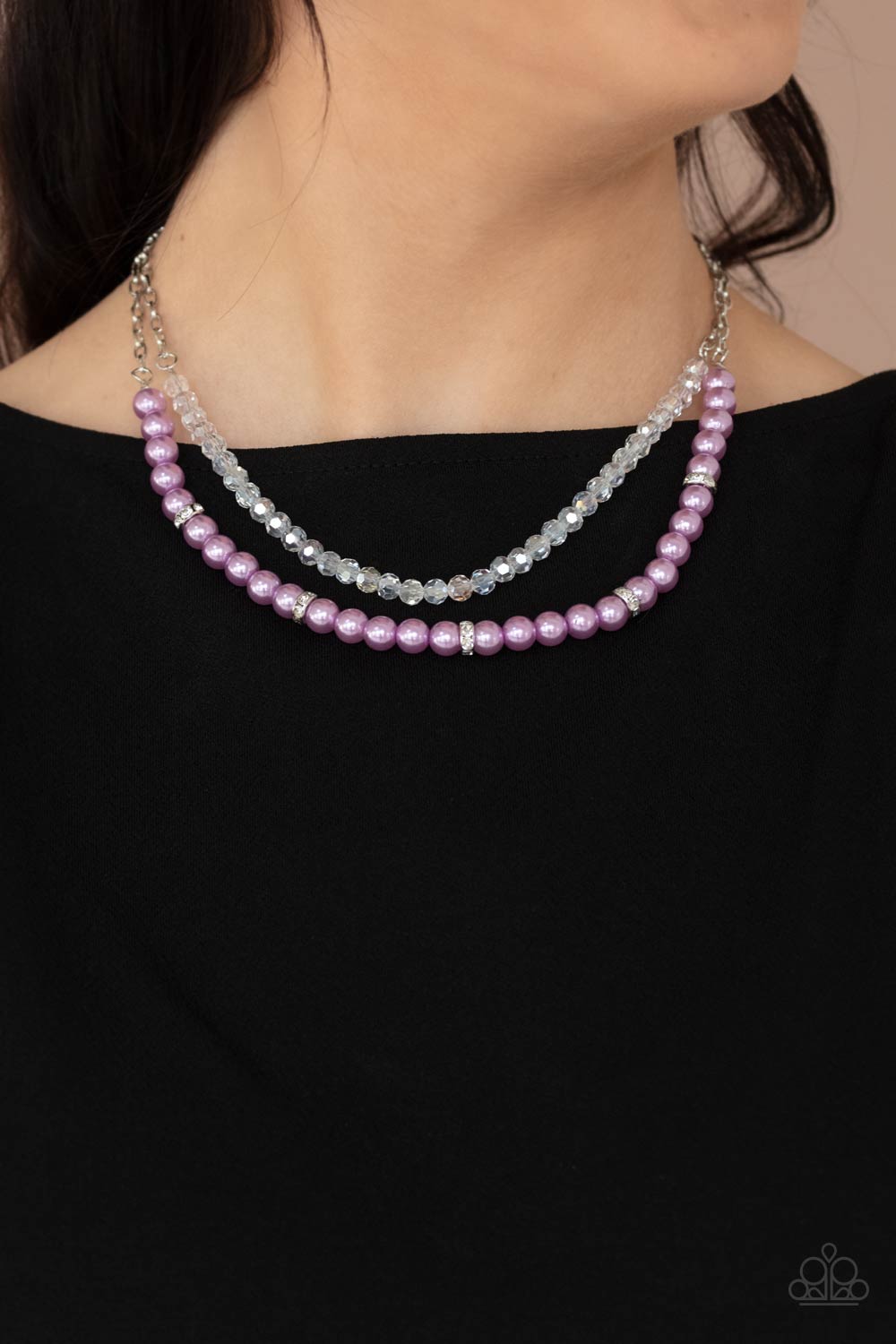 Parisian Princess - Purple Necklace Paparazzi Accessories