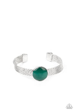 Load image into Gallery viewer, Mystical Magic Green Bracelet Paparazzi Accessories Green Moonstone Cuff bracelet for women
