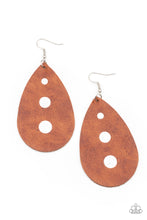 Load image into Gallery viewer, Paparazzi Earring ~ Rustic Torrent - Brown Earring
