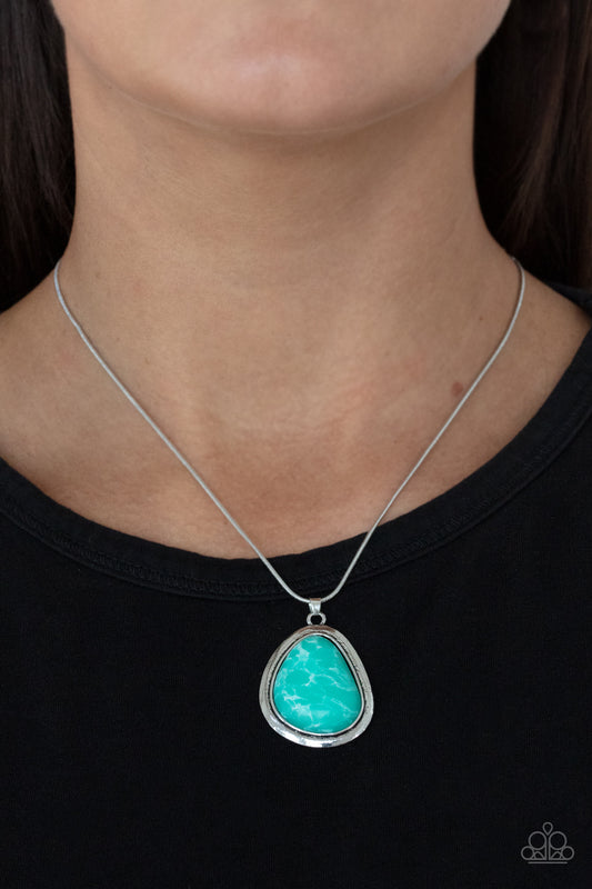 Canyon Oasis - Green Necklace Paparazzi Accessories