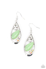 Load image into Gallery viewer, Paparazzi Earring ~ Harmonious Harbors - Green Iridescent Earring
