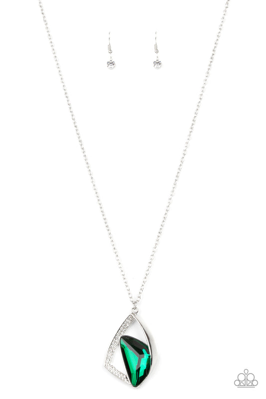 Paparazzi Necklace ~ Galactic Wonder - Green 