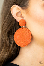 Load image into Gallery viewer, Circulate The Room - Marigold Orange Earrings Paparazzi Accessories. Free Shipping! #P5PO-OGXX-020XX
