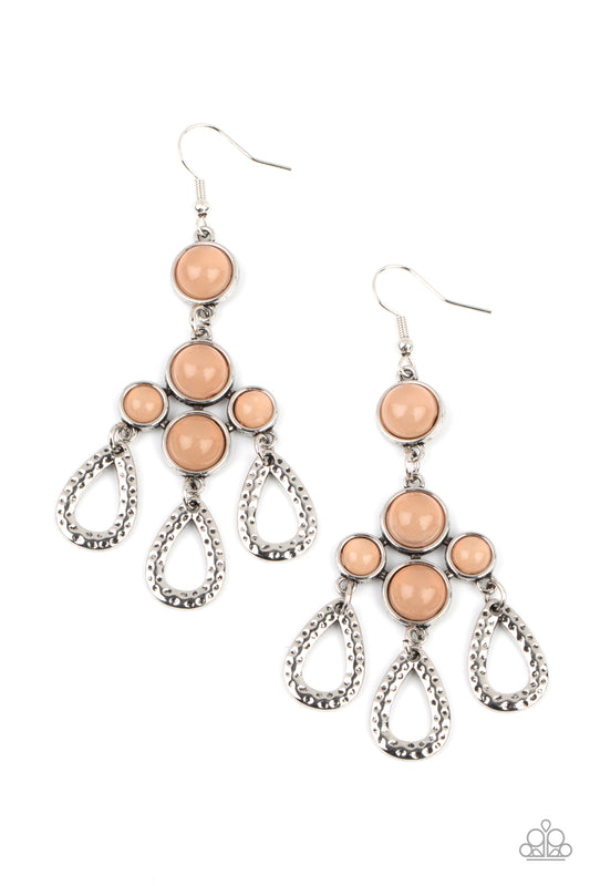 Mediterranean Magic - Brown Earring Paparazzi