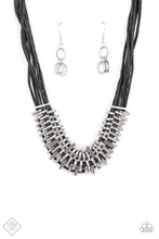 Load image into Gallery viewer, Paparazzi Necklace ~ Lock, Stock, and SPARKLE - Black - April 2021 Fashion Fix Necklace
