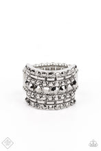 Load image into Gallery viewer, Paparazzi Fashion Fix Ring ~ Target Locked - Silver - April 2021 Fashion Fix Ring
