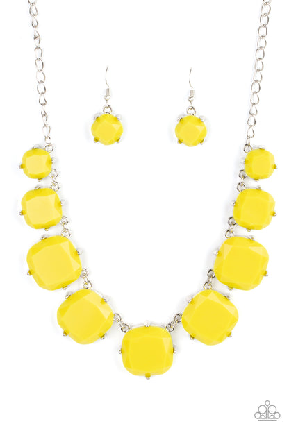 ​​Paparazzi Prismatic Prima Donna Yellow Necklace. #P2ST-YWXX-076XX. Get Free Shipping. 