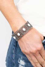 Load image into Gallery viewer, Paparazzi Bracelet ~ Cakewalk Dancing - White Stretchy Bracelet
