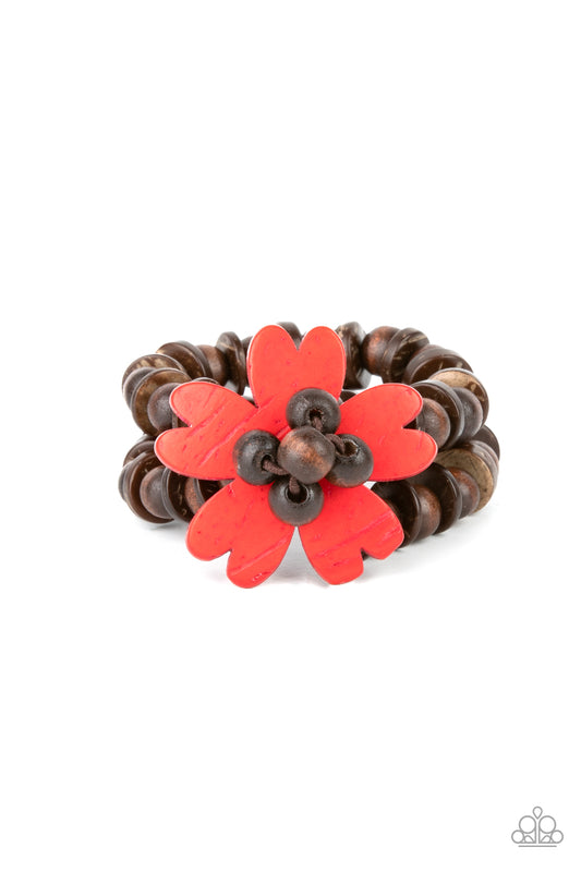 Paparazzi Tropical Flavor Red Wooden Bracelet. Get Free Shipping. #P9WH-RDXX-161XX. $5 bracelet