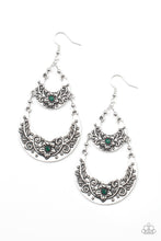 Load image into Gallery viewer, Paparazzi Springtime Gardens - Green Earrings #P5WH-GRXX-251XX
