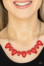 Load image into Gallery viewer, Paparazzi Pampered Poolside - Red Necklace
