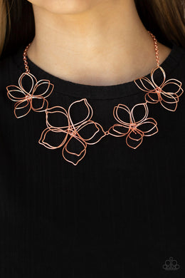 Flower Garden Fashionista - Copper Necklace Paparazzi Accessories