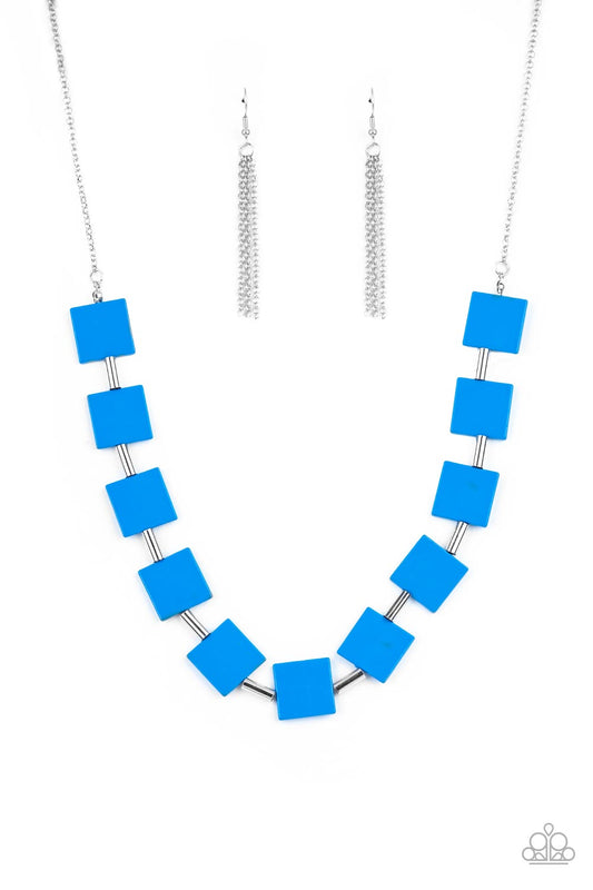 Paparazzi Necklace ~ Hello, Material Girl - Blue