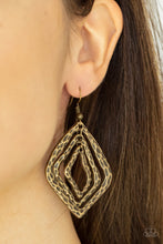 Load image into Gallery viewer, Primitive Performance - Brass Earring Paparazzi Accessories

