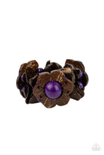 Load image into Gallery viewer, Paparazzi Bracelet ~ Mediterranean Mangrove - Purple Wooden Beads Bracelet
