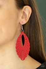 Load image into Gallery viewer, Paparazzi ​Tahiti Tankini - Red Earring. #P5SE-RDXX-177XX. Get Free Shipping
