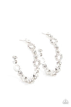 Load image into Gallery viewer, Paparazzi Swoon-Worthy Sparkle White Earrings. #P5HO-WTXX-099XX. Get Free Shipping. 
