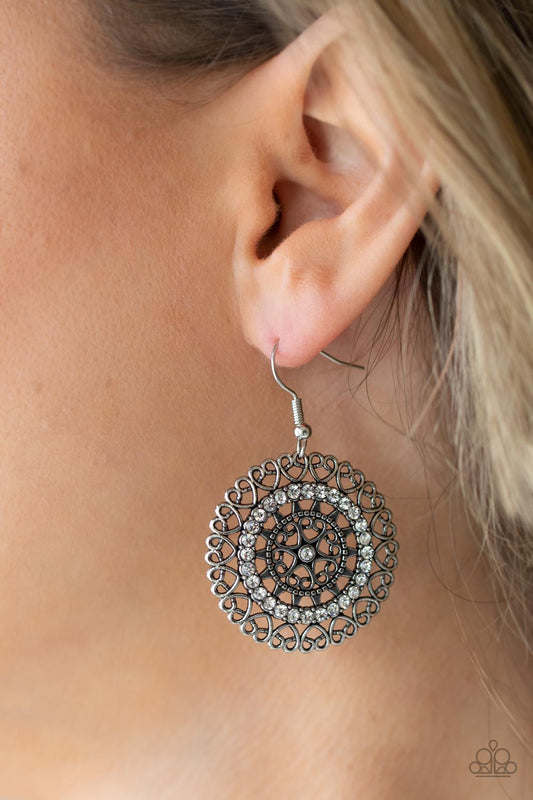 ​Paparazzi Fairytale Finale - White Earrings. Subscribe & Save. #P5RE-WTXX-520XX