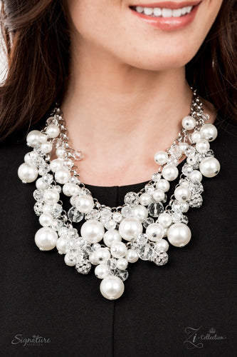 Paparazzi The Janie 2021 Zi Necklace. Pearl Necklace. Get Free Shipping.