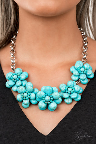 Paparazzi Genuine Zi Necklace collection. Get Free Shipping. #Z2115. Turquoise Blue Stone Necklace