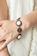 Load image into Gallery viewer, Fredonia Flower Patch - Copper Clasp Closure Bracelet Paparazzi Accessories. Free Shipping
