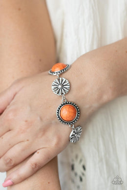 ​Paparazzi Fredonia Flower Patch Orange Bracelet. Subscribe & Save. #P9SE-OGXX-173BT