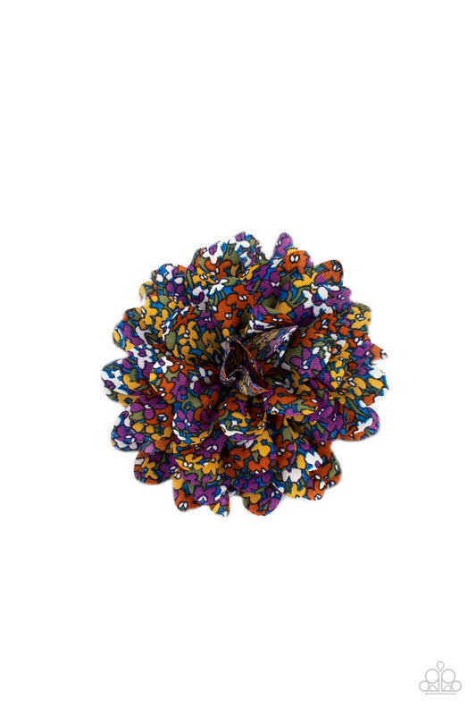 Positively Flower Patch Multi Hair Clip Paparazzi $5 Accessory. Get Free Shipping! #P7SS-MTXX-143XX