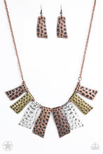 Load image into Gallery viewer, A Fan of the Tribe Multi Metal Necklace Paparazzi $5 Necklace for a Tribal look. #P2TR-CPBR-001XX
