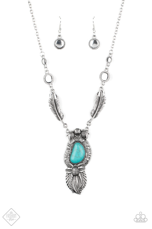 Ruler of The Roost - Blue - August 2020 Fashion Fix Necklace