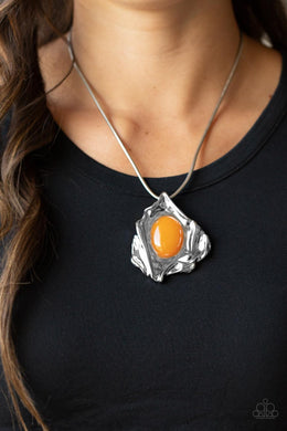 Amazon Amulet - Orange Necklace Paparazzi Accessories