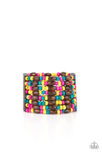 Load image into Gallery viewer, Tropical Nirvana Multi Wooden Stretchy Bracelet Paparazzi Accessories. Free Shipping.
