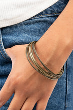 Load image into Gallery viewer, Paparazzi Bracelet ~ Suddenly Synced - Brass August 2021 Fashion Fix Bracelet
