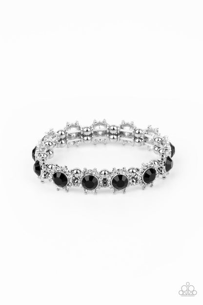 Prismatic Palace Black Floral Stretchy Bracelet Paparazzi Accessories. Subscribe & Save.