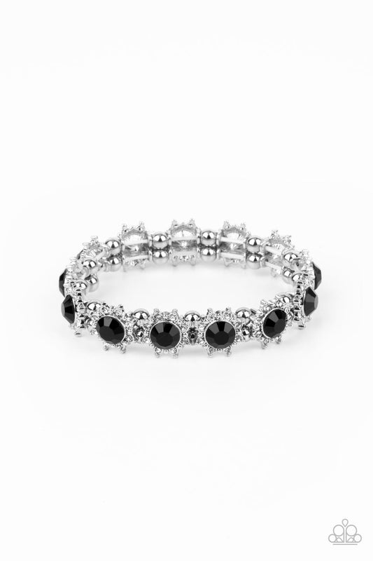 Prismatic Palace Black Floral Stretchy Bracelet Paparazzi Accessories. Subscribe & Save.