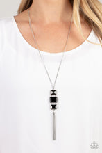 Load image into Gallery viewer, Paparazzi ​Uptown Totem Black Necklace. #P2RE-BKXX-431XX. Get Free Shipping.
