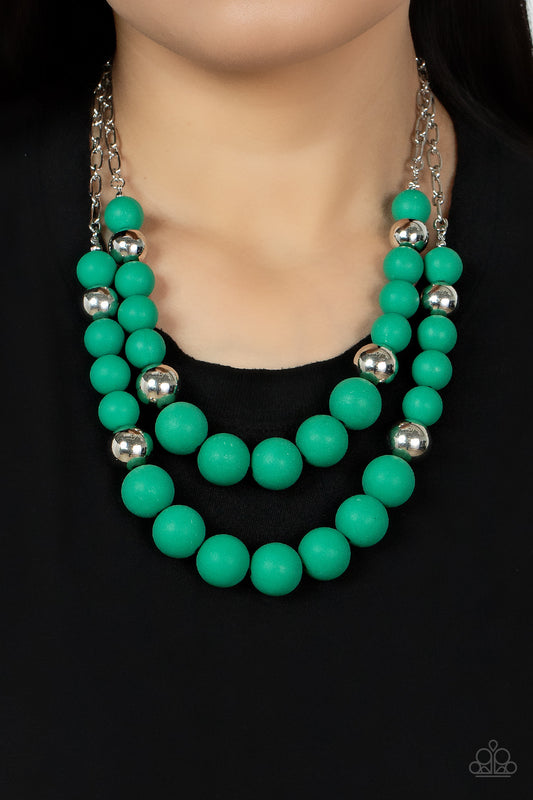 Paparazzi Vivid Vanity - Green Necklace $5 Jewelry. Subscribe & Save. #P2ST-GRXX-099XX