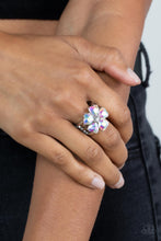 Load image into Gallery viewer, Minnesota Magic Multi Iridescent Dainty Floral Ring Paparazzi Accessories. Get Free Shipping.
