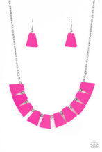 Load image into Gallery viewer, Paparazzi Vivaciously Versatile - Pink Necklace Acrylic Fuchsia Accessories #P2SE-PKXX-219XX
