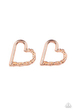 Load image into Gallery viewer, Cupid, Who? - Copper Earring Paparazzi Accessories Copper Studs Post Style 
