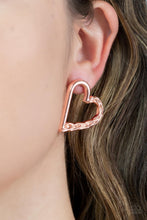 Load image into Gallery viewer, Cupid, Who? - Copper Earrings Paparazzi Accessories Studs Post Earring Cupid
